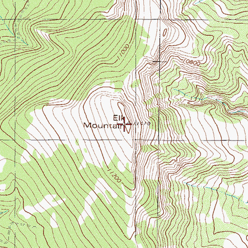 Topographic Map of Elk Mountain, CO