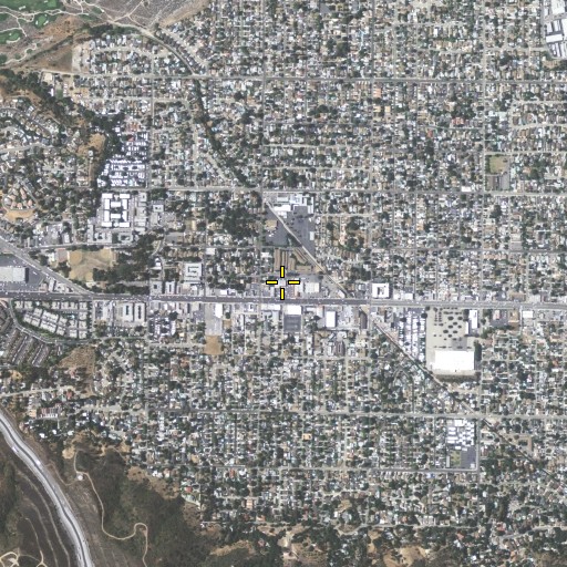 Aerial/Satellite Image of Sunland Mall Shopping Center, CA