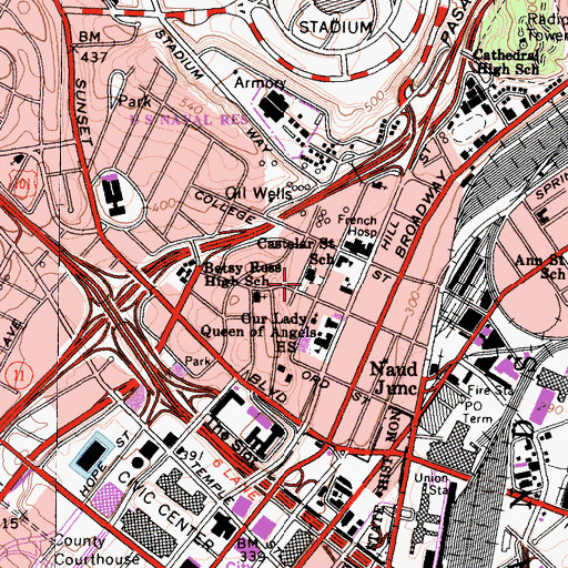 Topographic Map of Alpine Park, CA