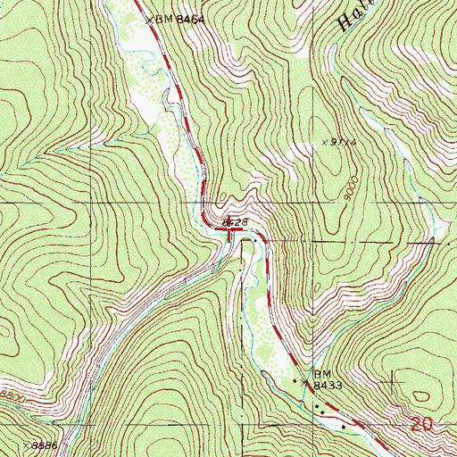 Topographic Map of Cabin Creek, CO