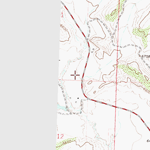 Topographic Map of Cabin Gulch, CO