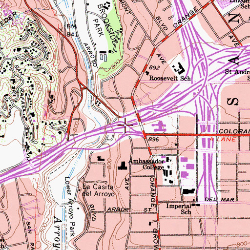 Topographic Map of Defenders Parkway, CA