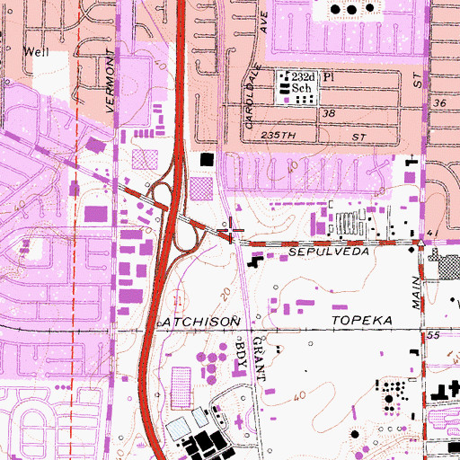 Topographic Map of Carriage Crest Park, CA