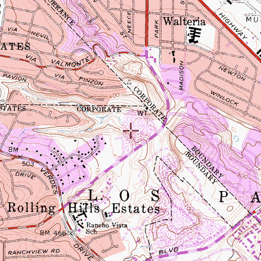 Topographic Map of Ernie J Howlett Park, CA