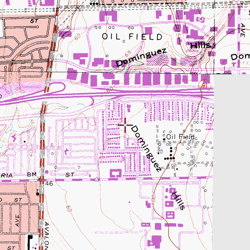 Topographic Map of Stevenson Park, CA