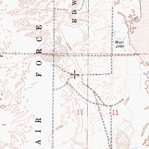 Topographic Map of Rainbow Farms (historical), CA