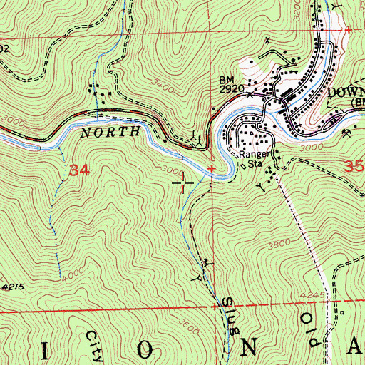 Topographic Map of Durgan Flat, CA