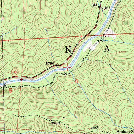 Topographic Map of Ham Bar, CA