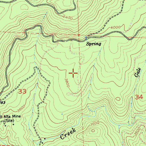 Topographic Map of Jenkins Ranch (historical), CA