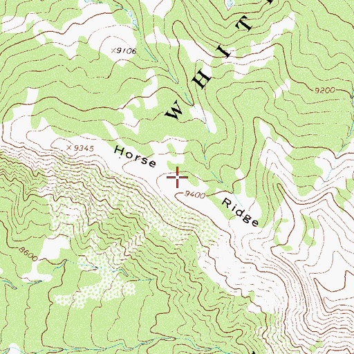 Topographic Map of Horse Ridge, CO