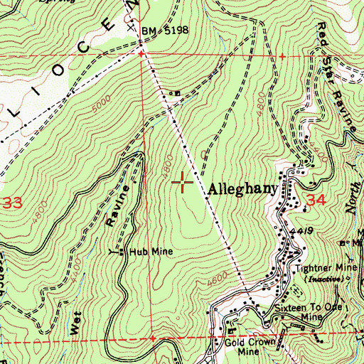 Topographic Map of Smiths Flat, CA