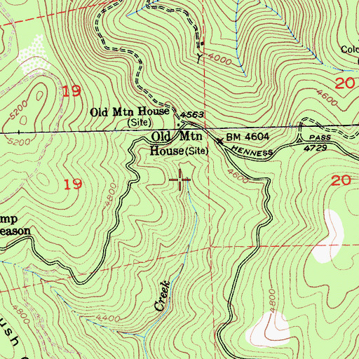 Topographic Map of Watsons Quartz Mine, CA