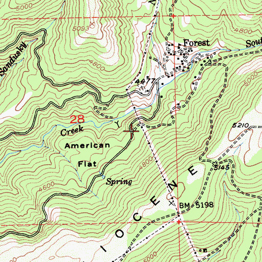 Topographic Map of Freds Ranch (historical), CA