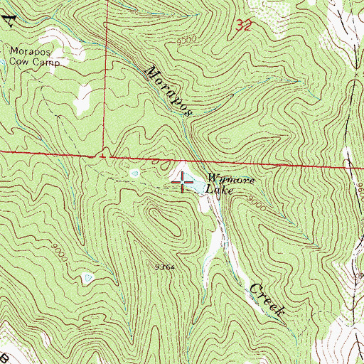 Topographic Map of Wymore Lake, CO