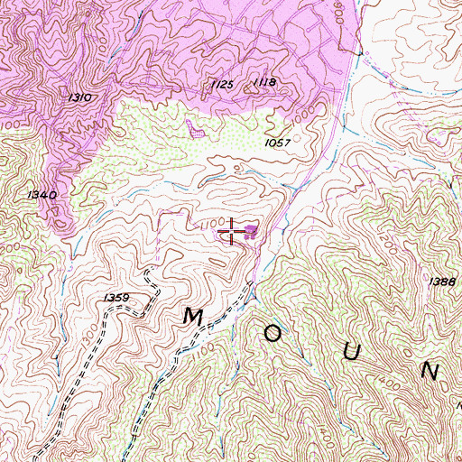 Topographic Map of Braemar Country Club, CA