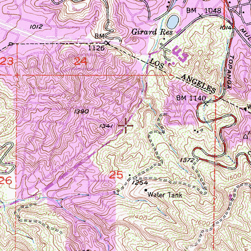 Topographic Map of Freedom Park, CA