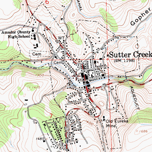 Topographic Map of Brignole Building, CA