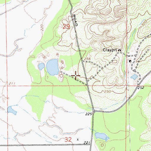 Topographic Map of Carbondale School (historical), CA