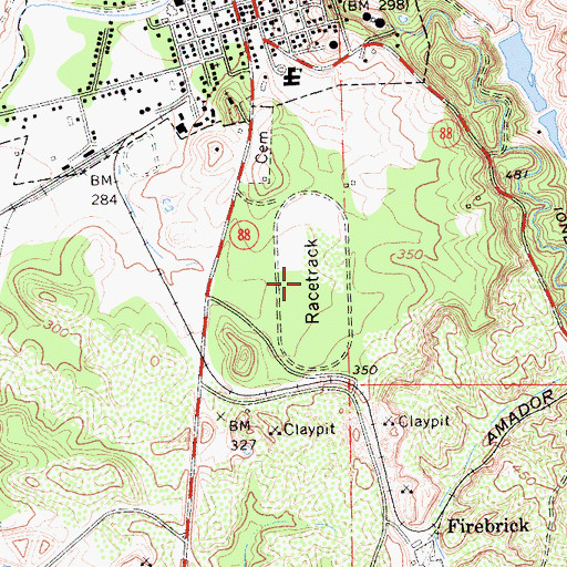 Topographic Map of Charles Howard Park, CA