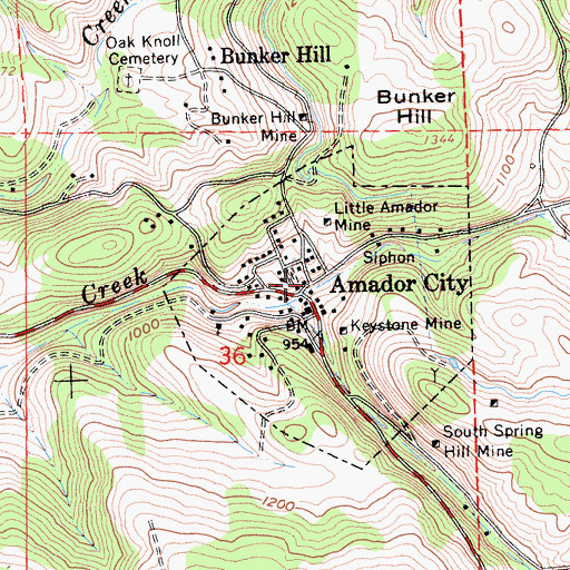 Topographic Map of Chichizola Building, CA