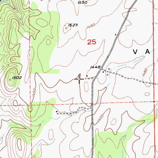 Topographic Map of Domaine De La Terre Rouge-Easton Winery, CA