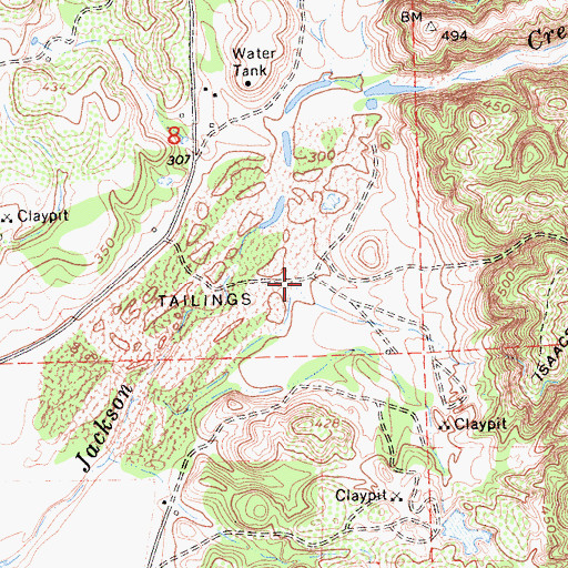 Topographic Map of Goosehill Gun Club, CA