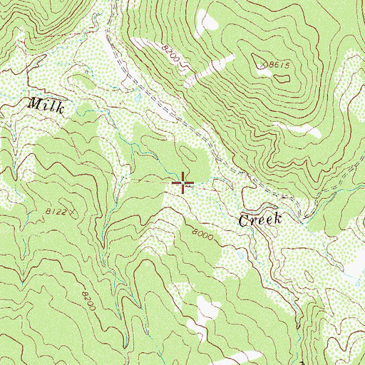 Topographic Map of Timber Creek, CO