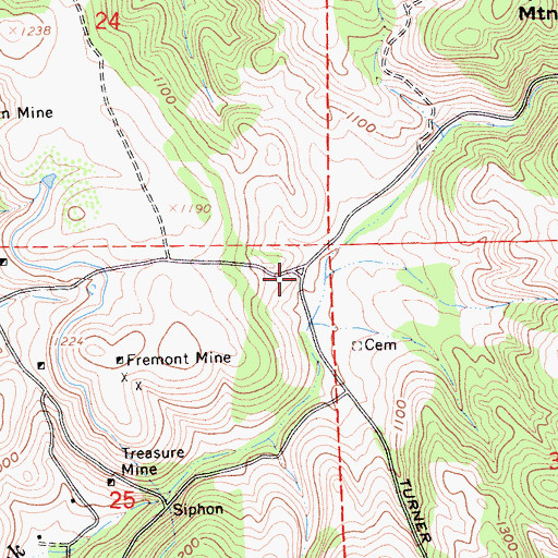 Topographic Map of Lower Rancheria (historical), CA