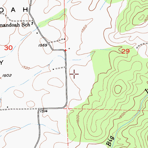 Topographic Map of Montevina Winery, CA