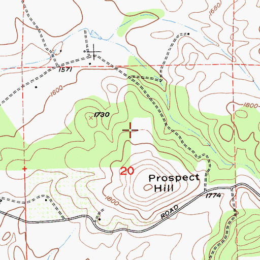 Topographic Map of Shenandoah Vineyards, CA