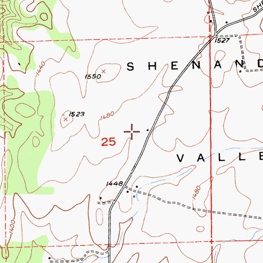 Topographic Map of Vino Noceto Winery, CA