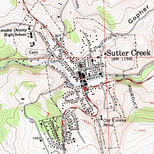 Topographic Map of Ratto Theatre, CA