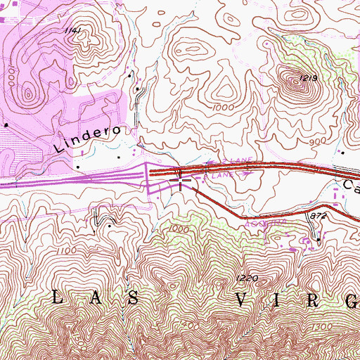 Topographic Map of Agoura Hills City Hall, CA