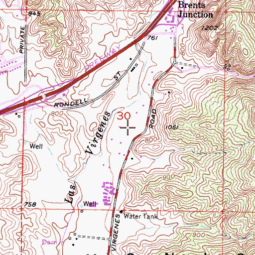 Topographic Map of Indian Hills Continuation High School, CA