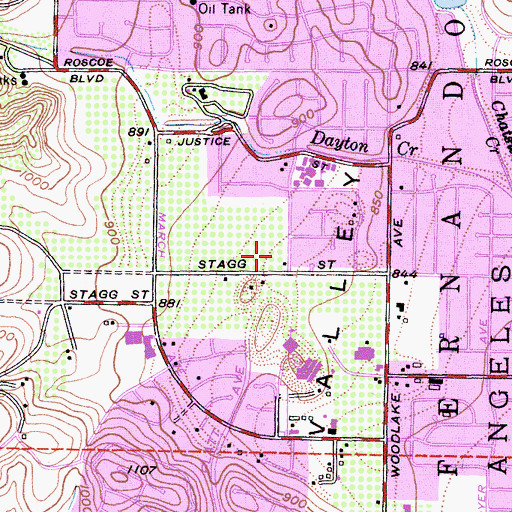 Topographic Map of Taxco Trails Park, CA
