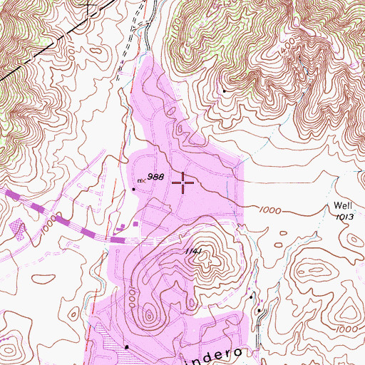 Topographic Map of Yerba Buena Elementary School, CA