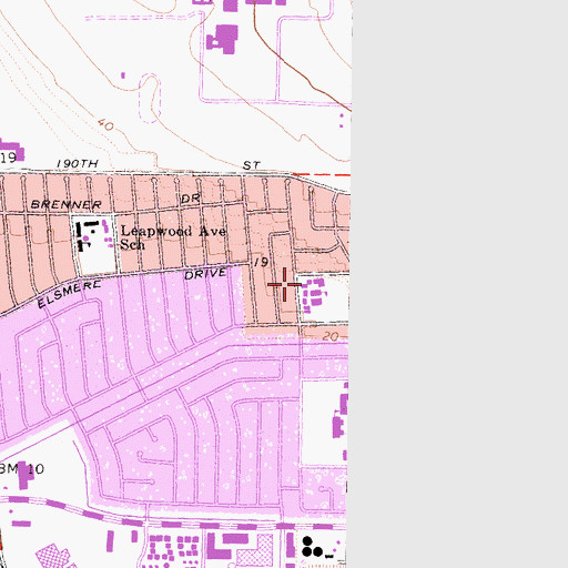 Topographic Map of Annalee Avenue Elementary School, CA