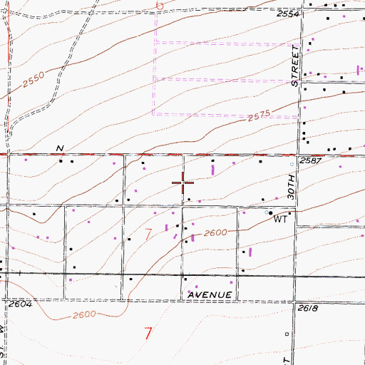 Topographic Map of Antelope Valley Desert Riders Arena, CA