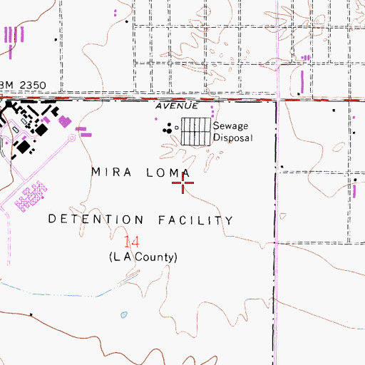Topographic Map of Challenger Memorial Youth Center, CA