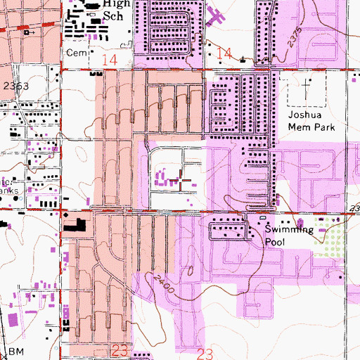 Topographic Map of El Dorado Park, CA