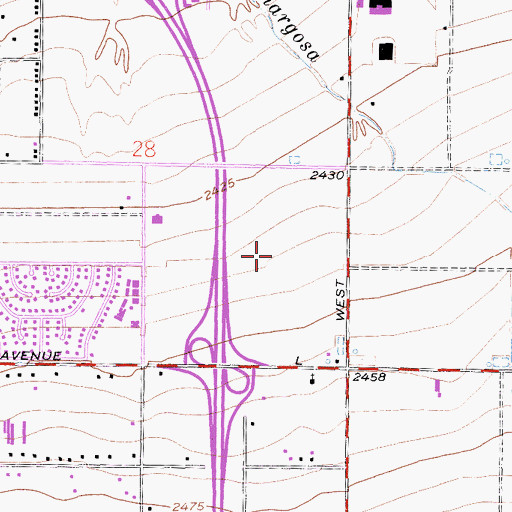 Topographic Map of Kleiner Park, CA