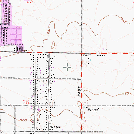 Topographic Map of New Vista Elementary School, CA