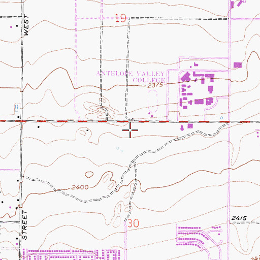Topographic Map of Rawley Duntley Park, CA
