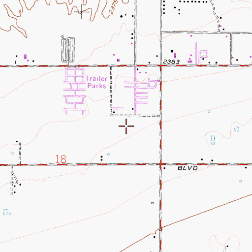 Topographic Map of Tierra Bonita Park, CA