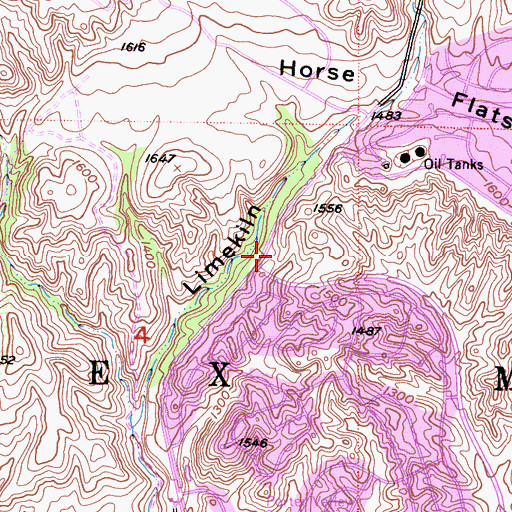 Topographic Map of Wilbur Tampa Park, CA