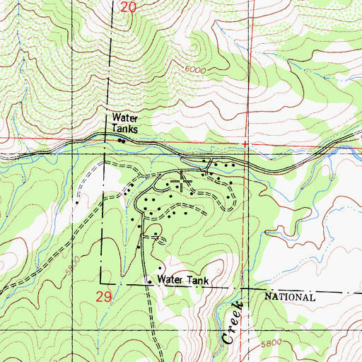 Topographic Map of Marklee Village, CA