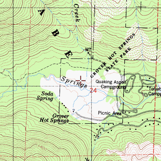 Topographic Map of Transition Walk Nature Trail, CA