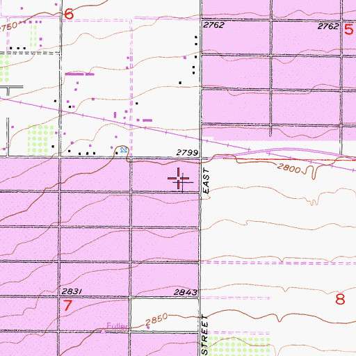 Topographic Map of Avenue T Park, CA