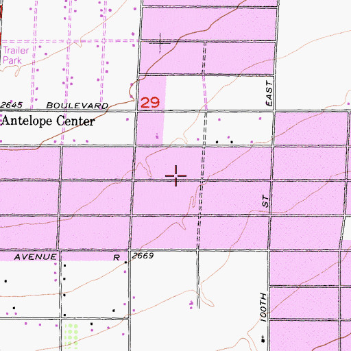 Topographic Map of Daisy Gibson Elementary School, CA