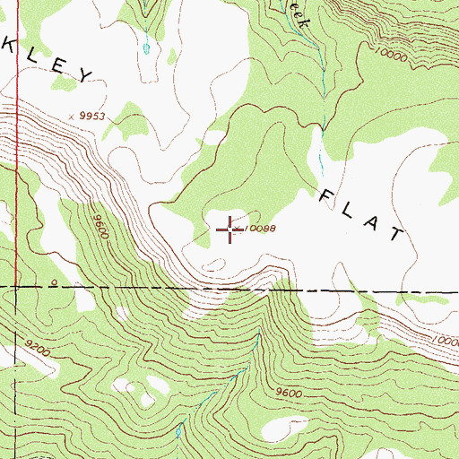 Topographic Map of Dunckley Flat Tops, CO